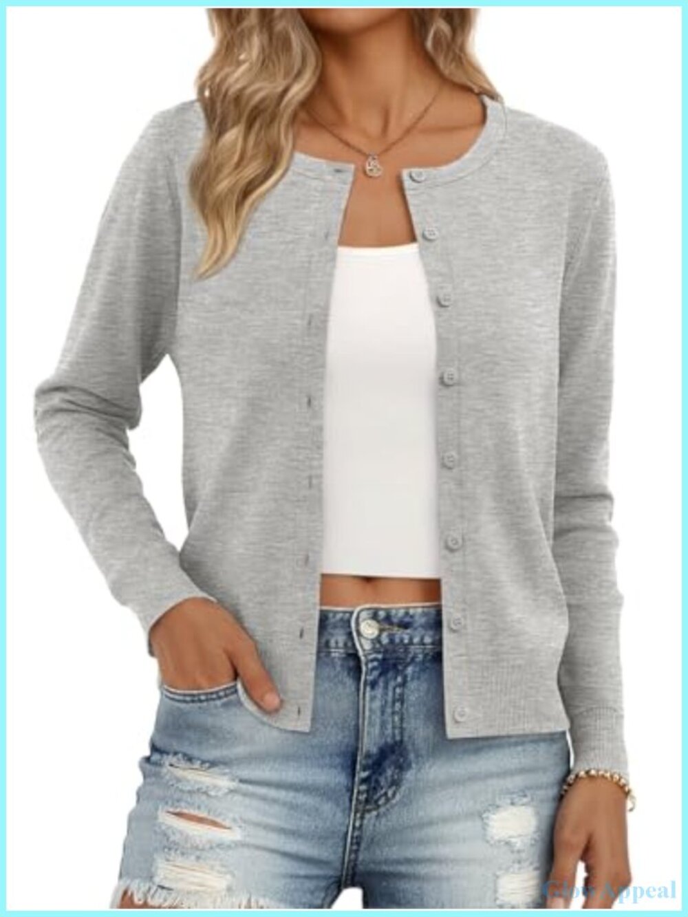 Lightweight Knit Cardigan with Buttons, Relaxed Fit
